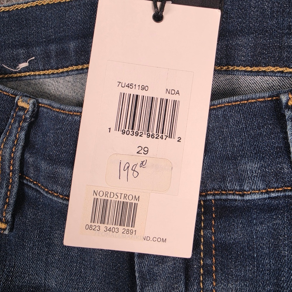 7 For All Mankind Dojo Jeans Womens 29 Blue Flare Leg Stretch Denim 7U451190 NWT - Picture 7 of 13